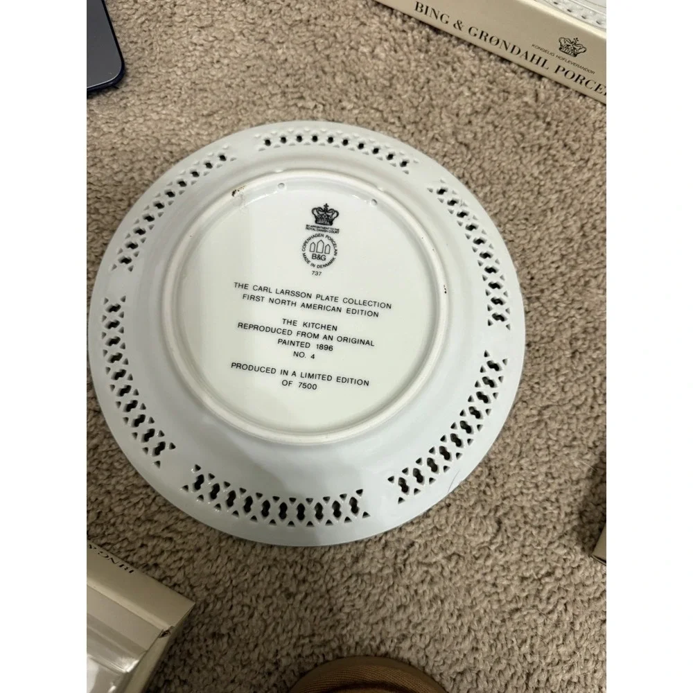 Set of 4 COLLECTORS ITEM Bing & Grondahl limited edition‎ plates original boxes